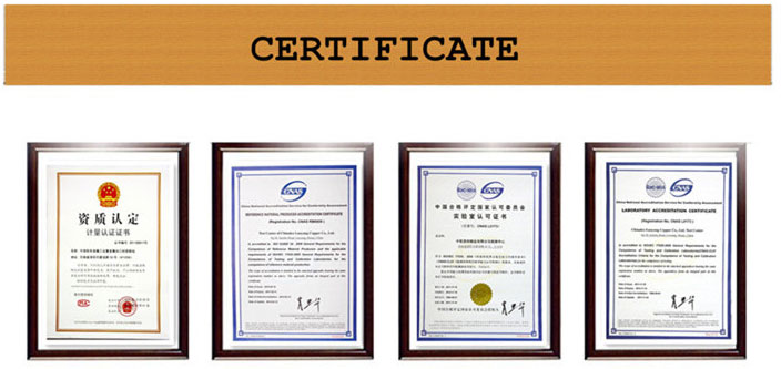సాలిడ్ స్టీల్ రివెట్స్ certificate
